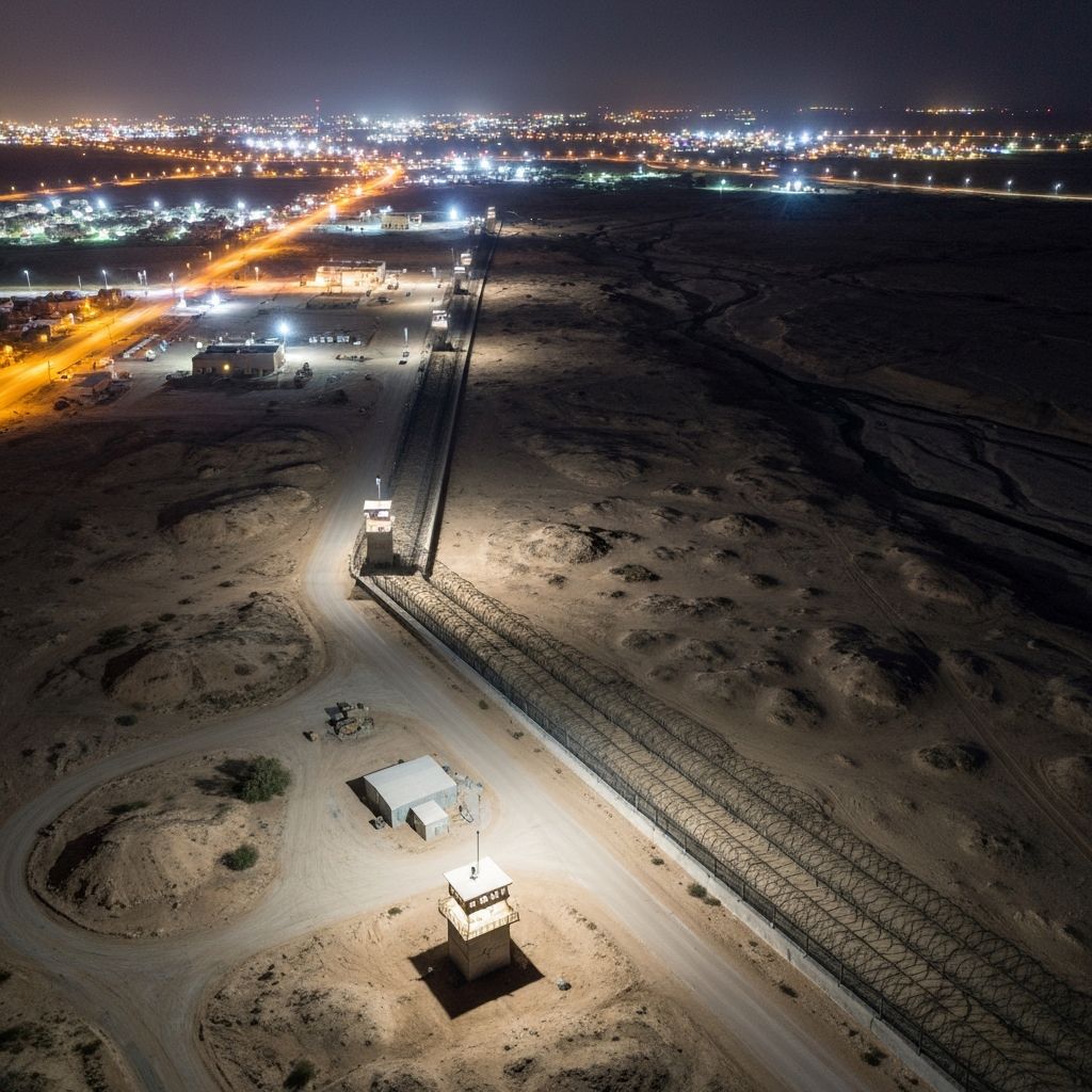 Gaza Border - Live Surveillance Feed